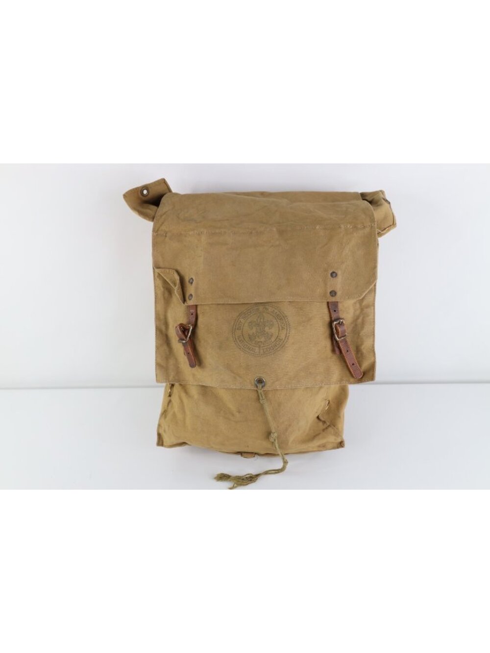 Vintage 50s Boy Scouts of America BSA Distressed 574 Yucca Pack Canvas Bag USA